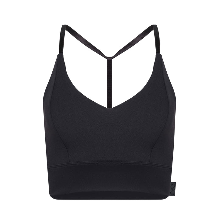 The Deep V Bra Top | Black