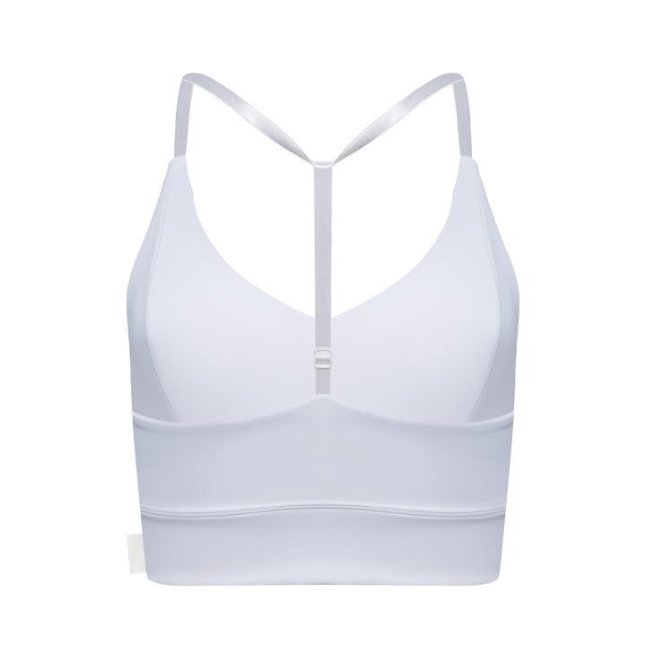 The Deep V Bra Top | White